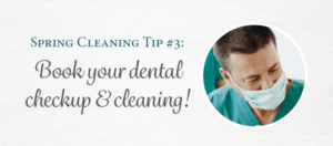 Keep your dental health in check by scheduling a checkup and cleaning